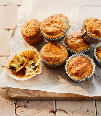 Sundried tomato and feta savoury muffins