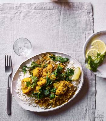 Keralan cauliflower and lentil curry
