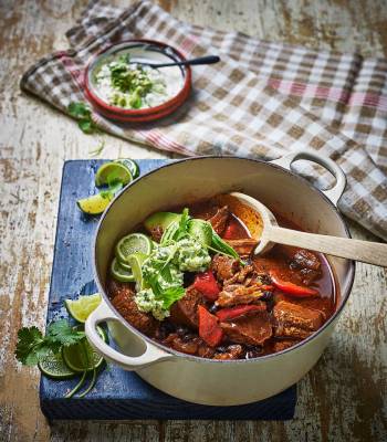 Beef brisket and black bean chilli
