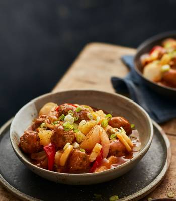 Sweet and sour pork meatballs