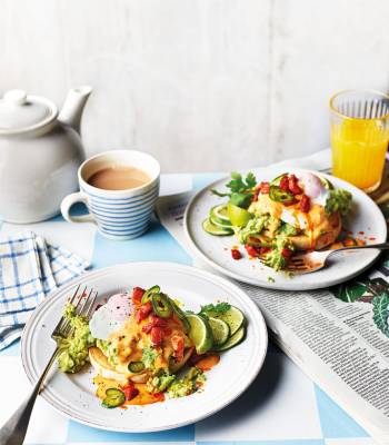 Tex Mex-style eggs Benedict