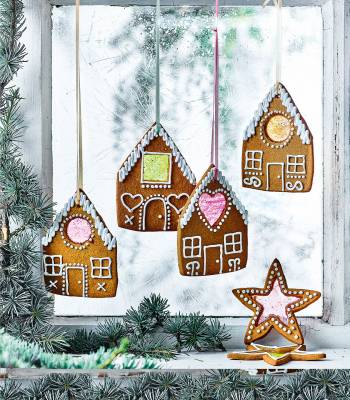 Gingerbread house biscuits