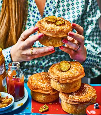 Bacon and cheese meat pies