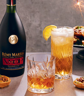 Sponsored: Gorgonzola tarts served with Rémy Martin drinks