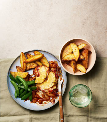 Hawaiian chicken and wedges