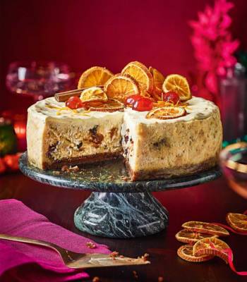 Mince pie baked cheesecake