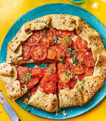 Tomato and 'gentleman's relish' galette
