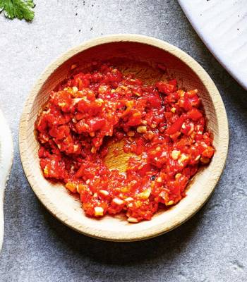 Burnt chilli 'harissa'