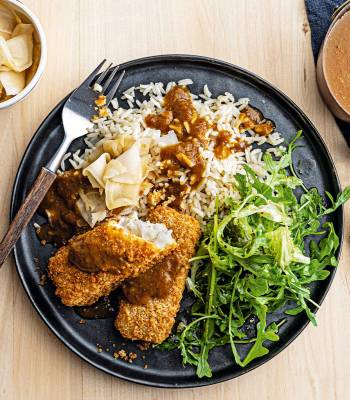 Fish finger katsu