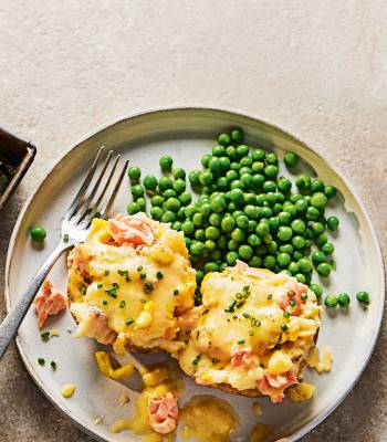 Twice-cooked fish pie potatoes