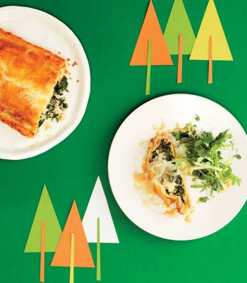 Spinach, Wensleydale and toasted hazelnut wellington