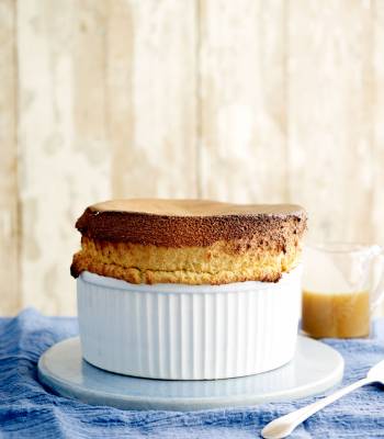 Salted caramel soufflé