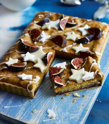 Fig and cherry Bakewell tart