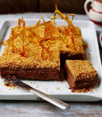 Chocolate and hazelnut praline marquise