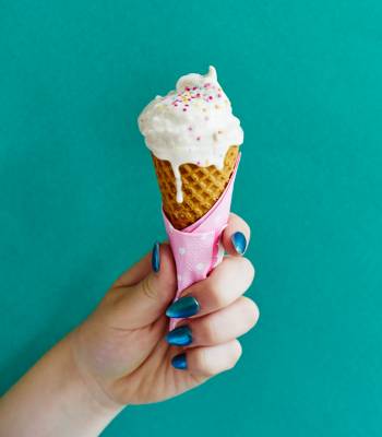 Vegan banana ice cream