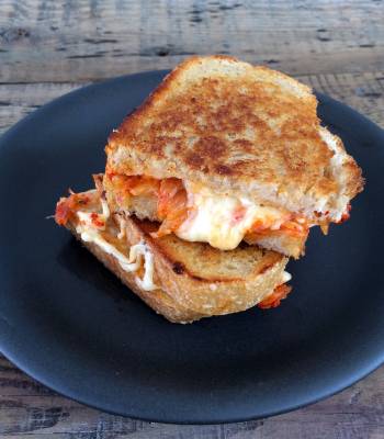 Kimchi cheese toastie