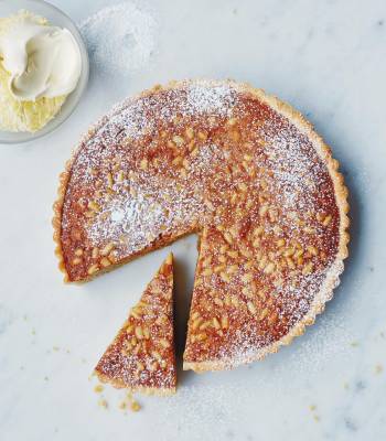 Honey and pine nut tart