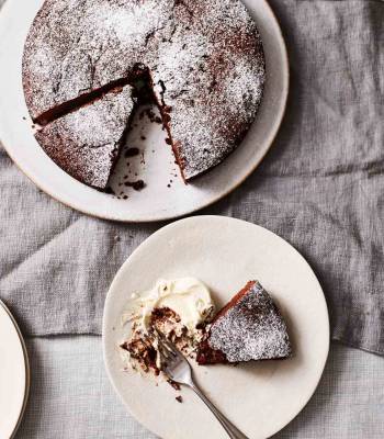 Swedish Kladdkaka cake