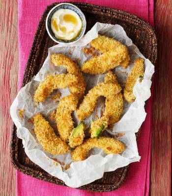 Avocado fries with Tabasco dipping sauce  