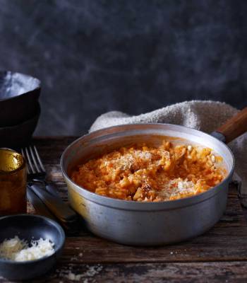Chicken and tomato risotto