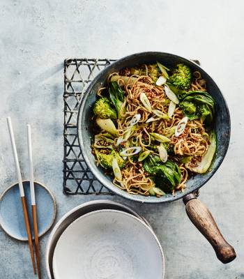 Crispy lamb noodles 