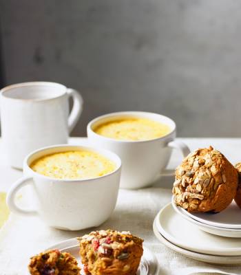 Turmeric and cardamom chai latte