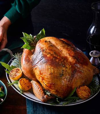 Rosemary & lemon butter-roasted turkey