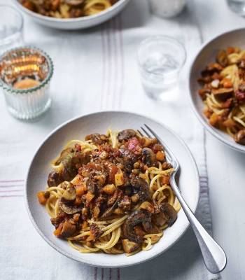 Christmas spaghetti Bolognese