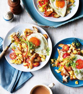 Ackee and mackerel hash