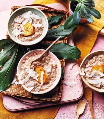 Coconut rice pudding 