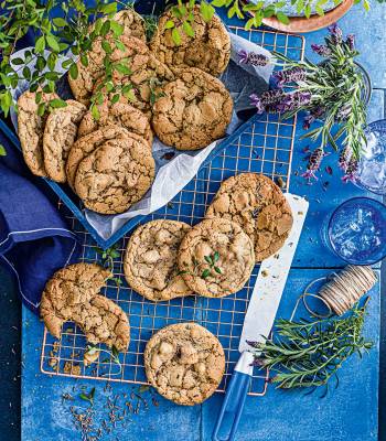 Nutty lavender and thyme cookies