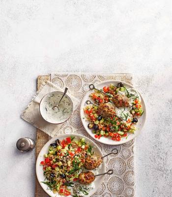 Turkey kofta with Med-style quinoa