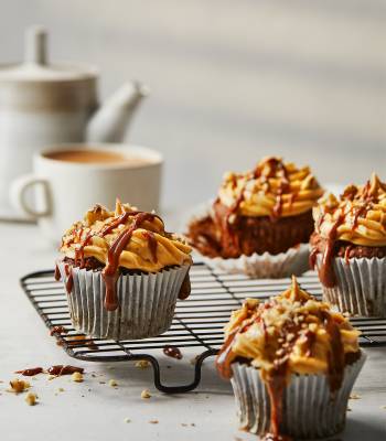 Figgy sticky toffee cupcakes