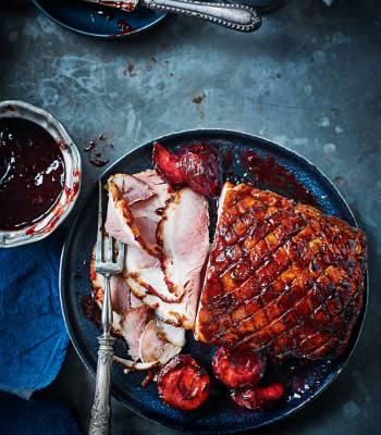 Sugar plum Christmas ham