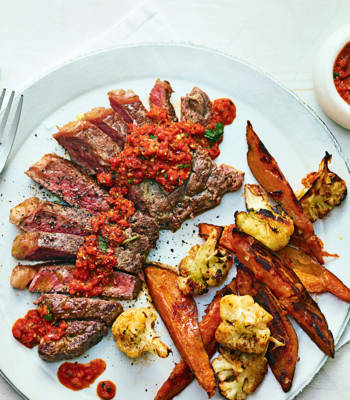 Piri-piri steak with smoky veg