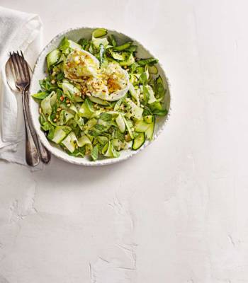 Reader recipe: Courgette salad with burrata and pine nuts