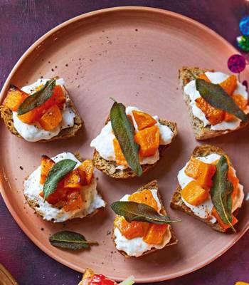 Burrata butternut bites