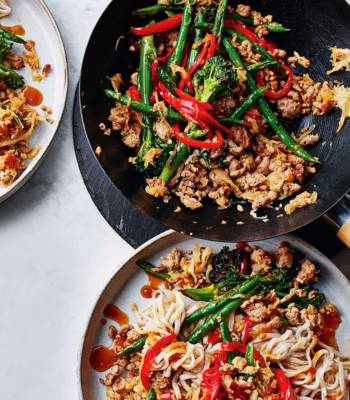 Miso sauerkraut stir-fry