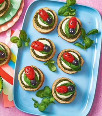 Ladybird bruschetta