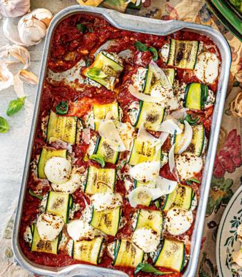 Cheesy courgette involtini