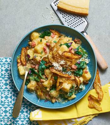 Bacon and spinach 'pottoto' 