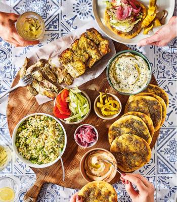 Shawarma grazing board