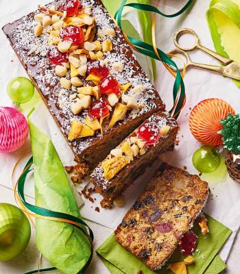 Tropical fruit loaf cake
