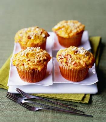 Chorizo, sweetcorn and tomato muffins