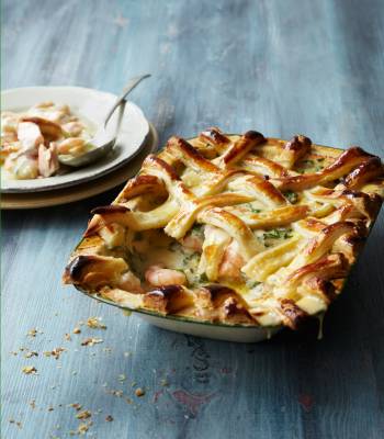 Lattice-topped fish pie 