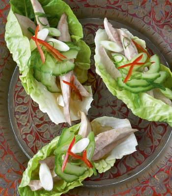 Duck and plum sauce bites