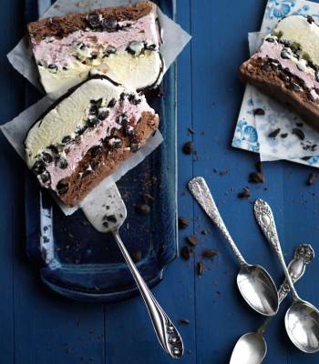 Cheat’s ice-cream cake 