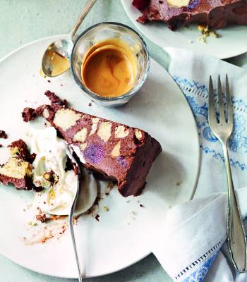 Chocolate and Tia Maria fridge cake 