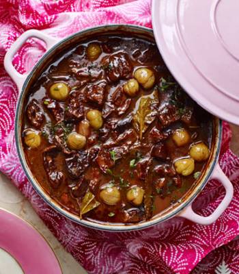 Italian beef, porcini and red wine stew