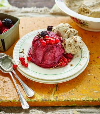 Elderflower summer puddings